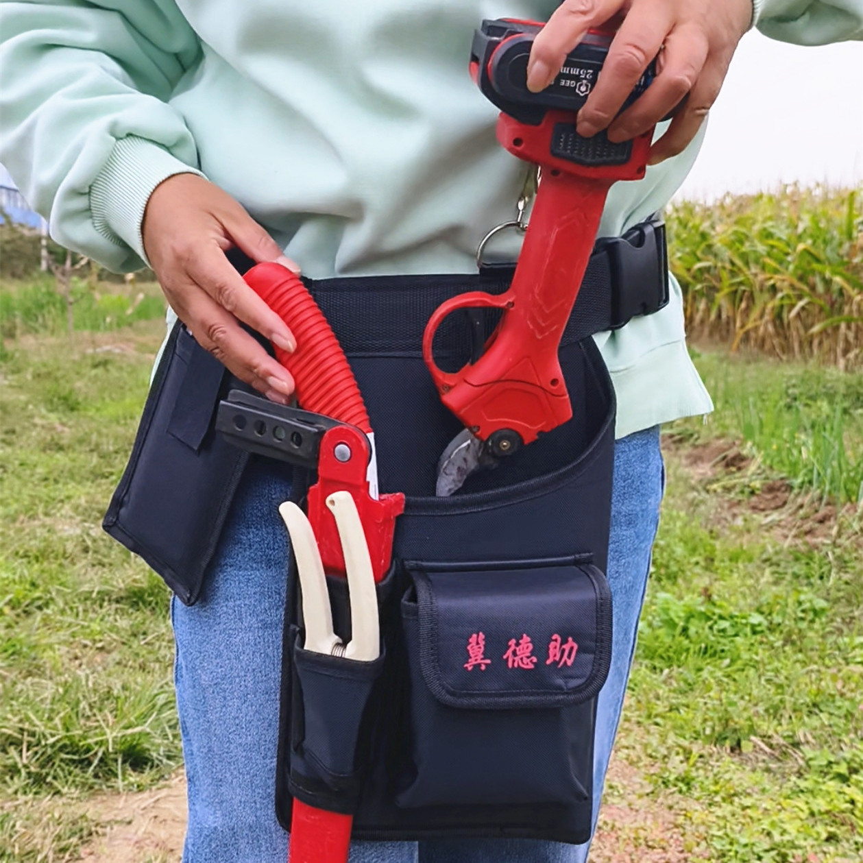 牛津布电动修枝剪工具包