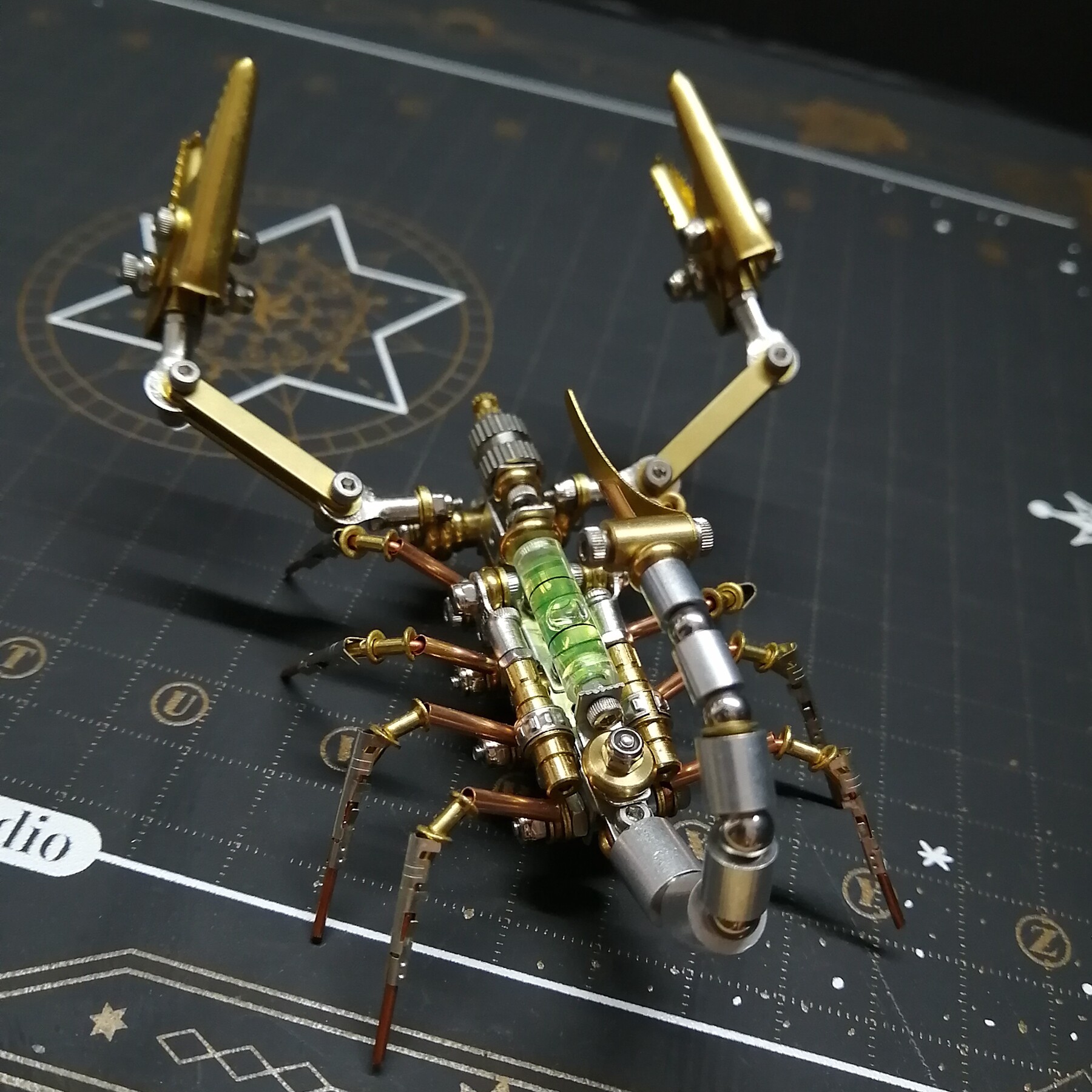 赛博朋克机械科技蝎子金属拼装模型3d立体创意手工diy玩具礼物