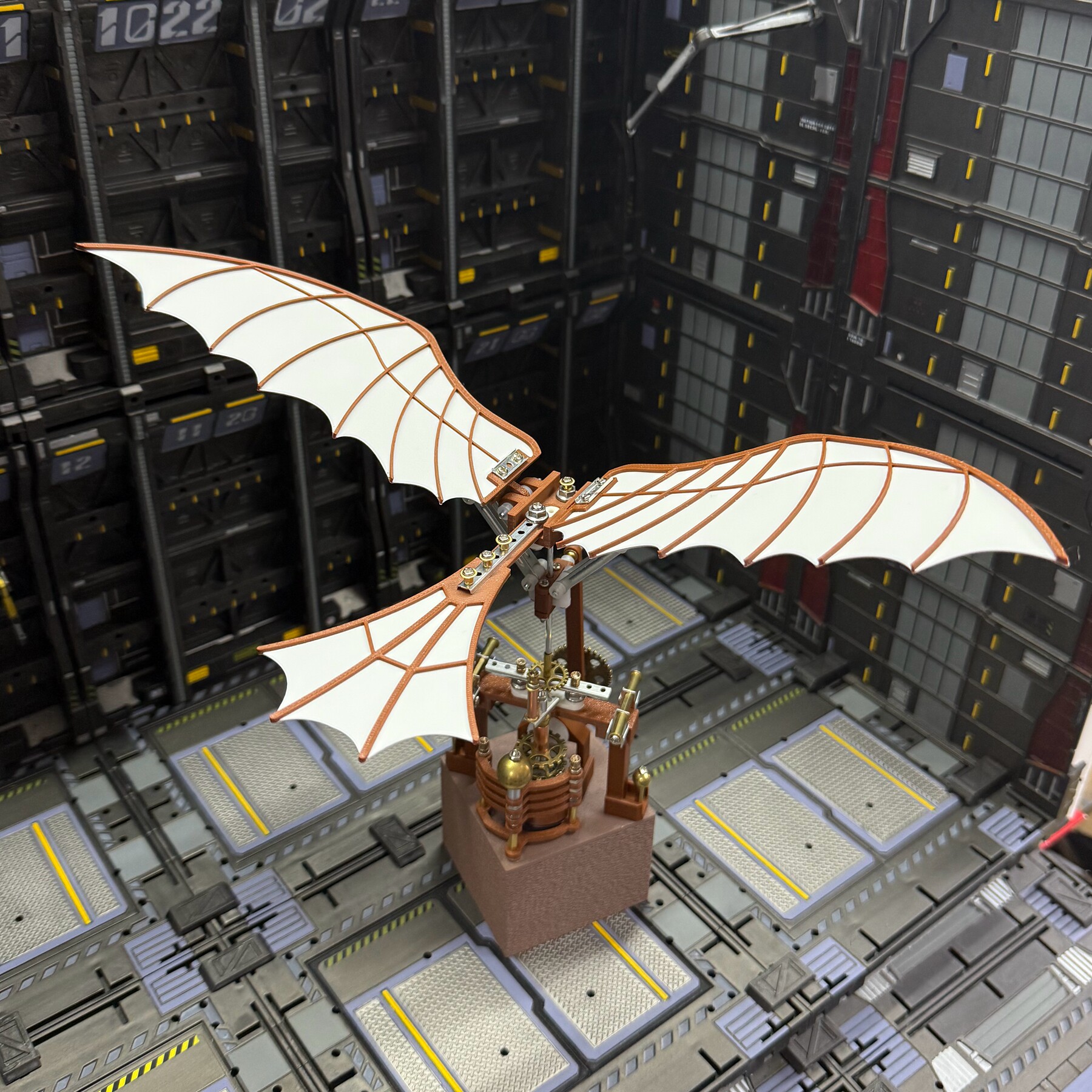 达芬奇拼装扑翼机音乐盒