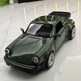 马珂垯合金1:36保时捷911Turbo复古车模回力无声光玩汽车模型摆件