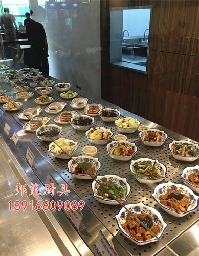 大食堂保温打菜台 中式快餐店热菜台 保温售饭台 蒸菜堂 加热台