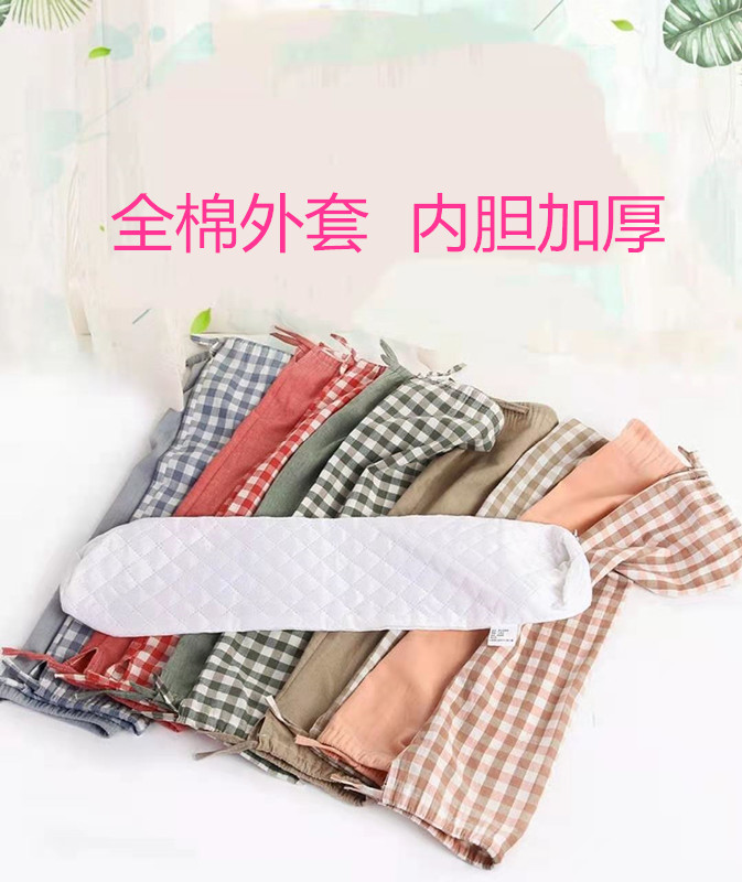 棉圆柱形糖果颈椎枕头拉链内胆套