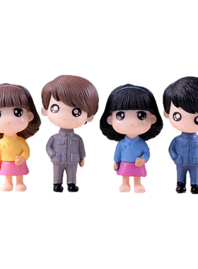 套装情侣PVC公仔创意微景观装扮