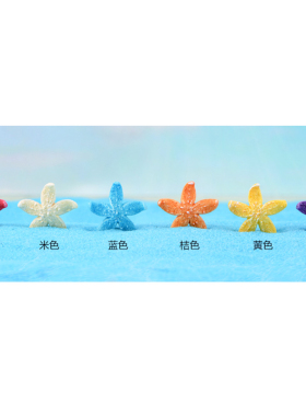 可爱海星树脂公仔创意微景观装扮