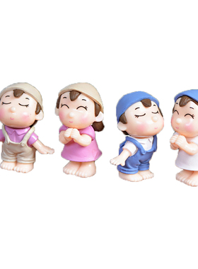 超萌男女PVC公仔孩子过家家玩具