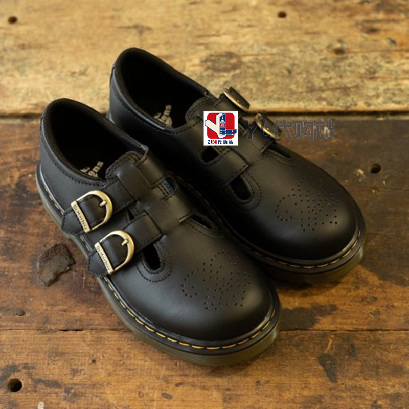 美国正品代购Dr Martens 8065马丁单鞋女大童玛丽珍复古双扣皮鞋 女鞋 深口单鞋 原图主图