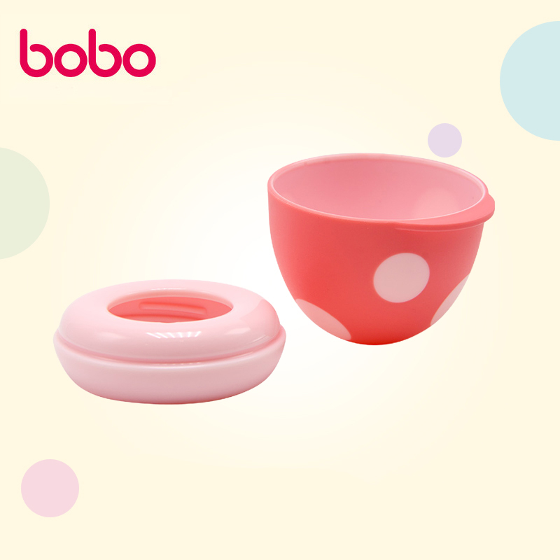 bobo乐儿宝畅吸成长小金瓶宽口径奶瓶盖 蘑菇瓶小怪物水杯LO1702