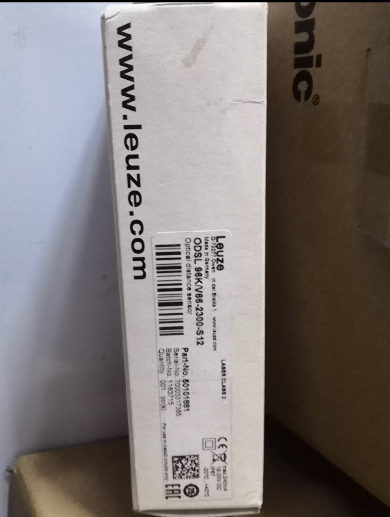 劳易测光学测距传感器ODSL96K/V66-2300-S12，现货原装标，全新！