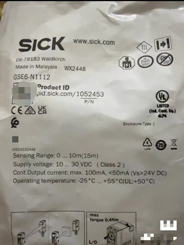 全新原装SICK西克GSE6-N1112光电传感器