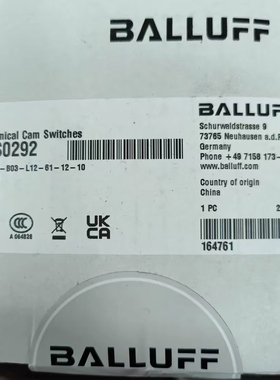 巴鲁夫行程开关BNS819-B03-L1261-12-10，全新正品！