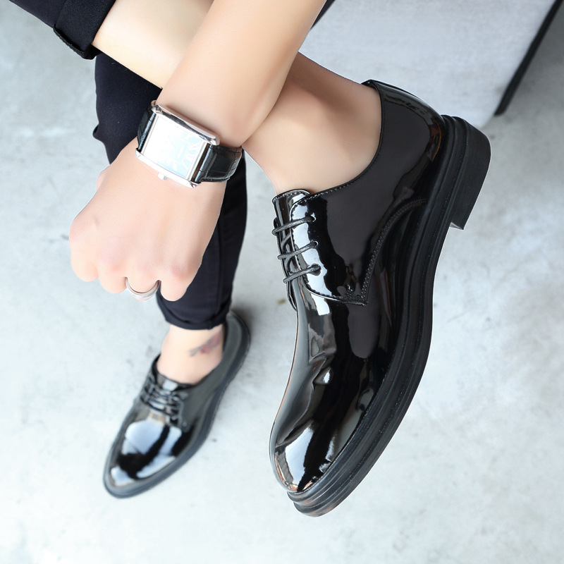 速卖通大码英伦正装时尚男士皮鞋38-47码厚底皮鞋男商务正装皮鞋