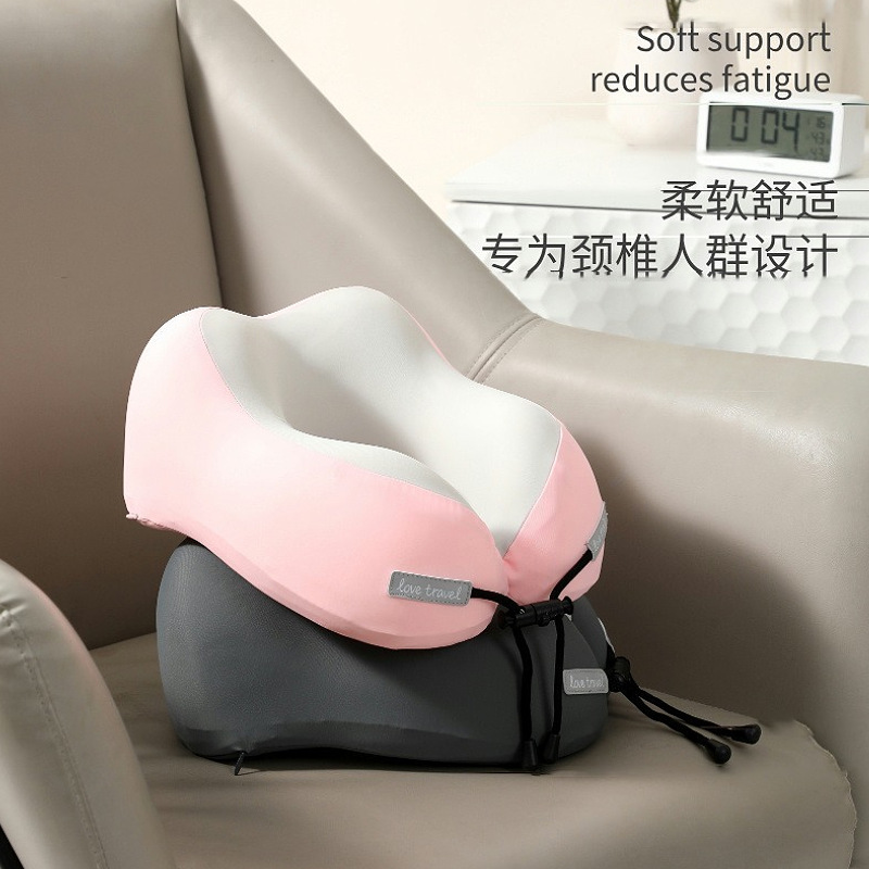 礼品批发旅行护颈枕飞机睡觉枕头脖枕颈椎靠枕便携式记忆棉u型枕