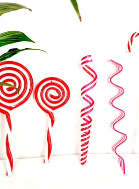 10\/20pcs Christmas Candy Canes Acrylic Xmas Tree Hanging