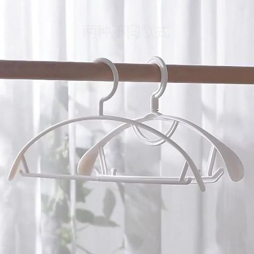 加厚塑半圆宽肩衣架家用防滑成人万向晾衣架衣柜宿舍可旋转衣架