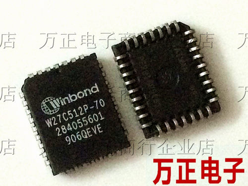 贴片 W27C512P-70/-45存储器 PLCC32 可代客烧录程序
