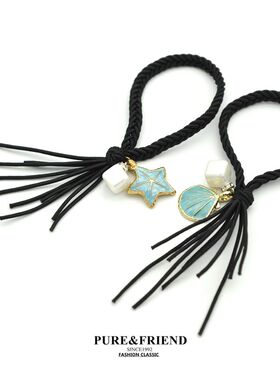 满58包邮】PureFriend 沙海 新款个性百搭发圈皮筋头绳发绳头饰品