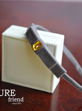 满58包邮】韩国正品 毛绒蝴蝶结 she‘s品质发饰发箍夹子头饰