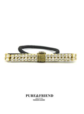 满58包邮】PureFriend 斑斓全钻闪亮发圈 she's品质发绳皮筋发饰