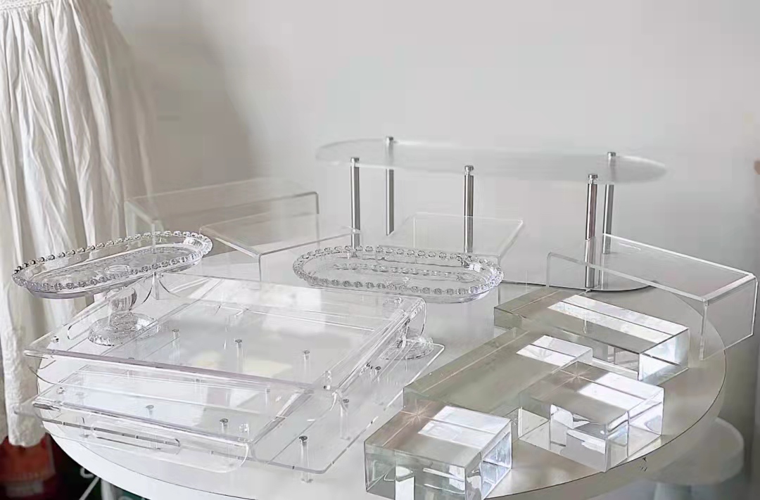 ins亚克力甜品台托盘展示架