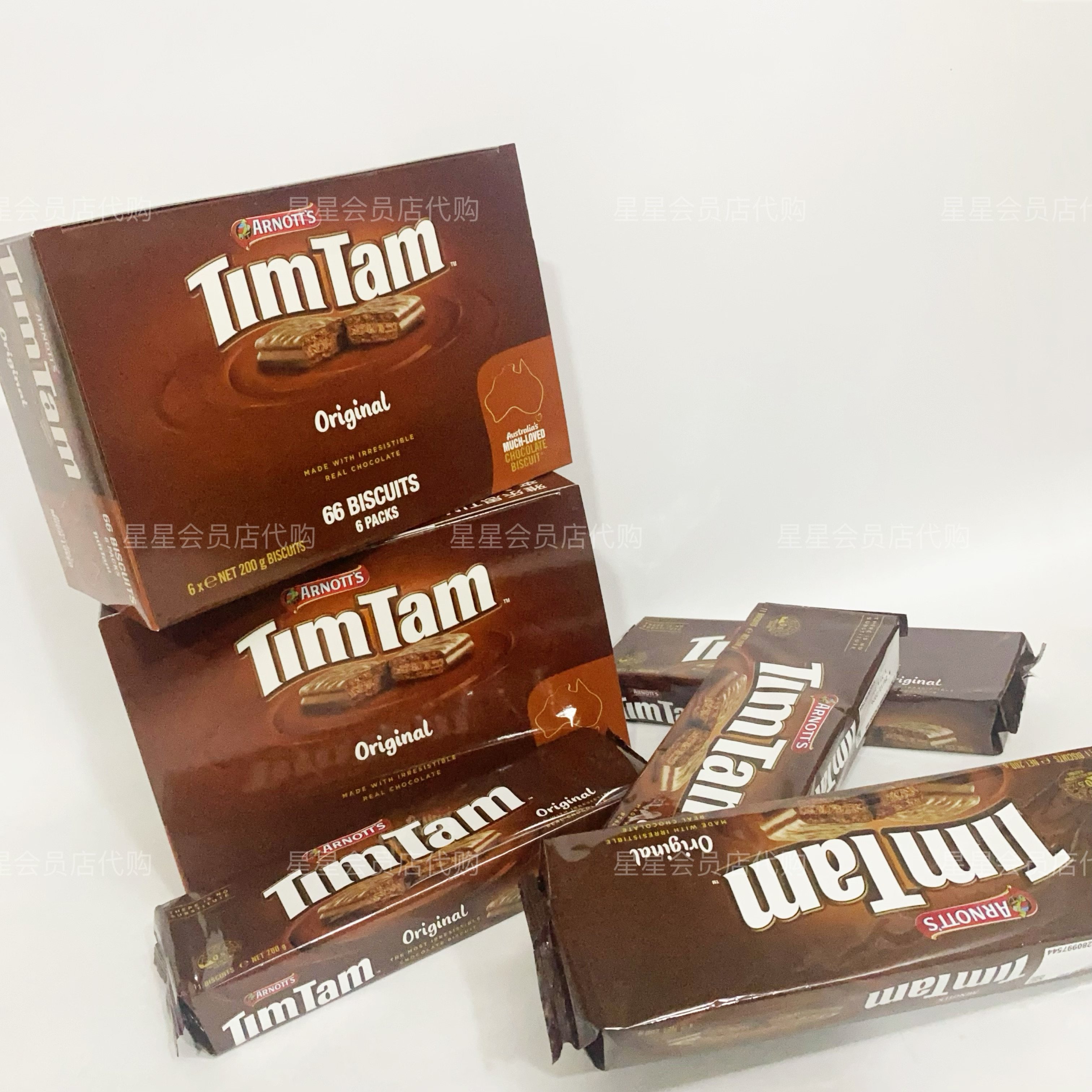 【开市客代购零食】雅乐思TIM TAM原味巧克力夹心饼干 休闲零食