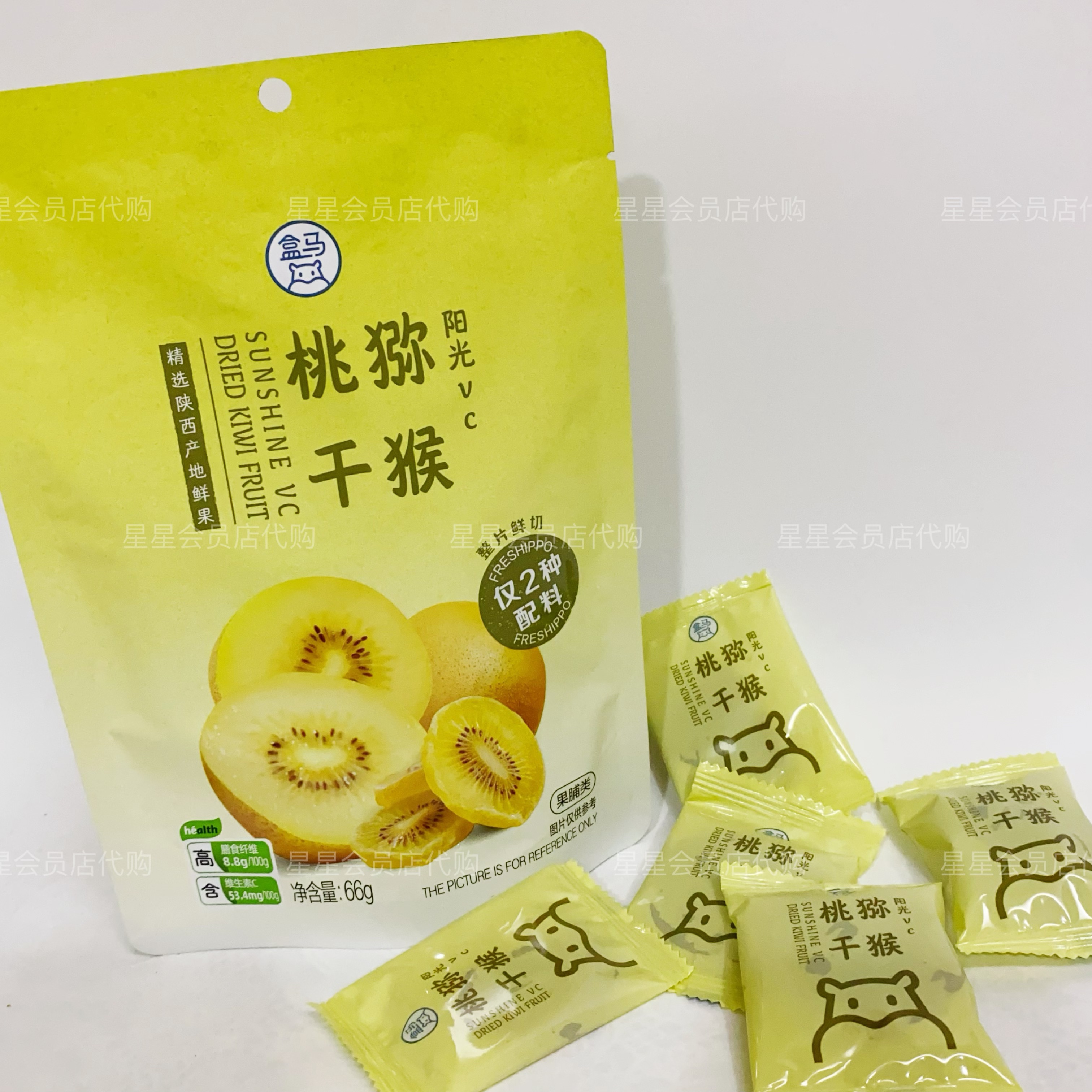 【盒马代购零食】阳光VC猕猴桃干 独立包装 酸甜开味清爽 1片