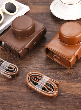 适用富士XE4 XE5X100VI X20X30X100S相机包松下LX100M2尼康J5皮套