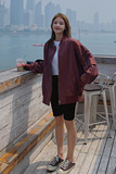 2022春现货渐变色棒球服外套浙宝126-1035-P85-k148，女装短外套，乔安迪