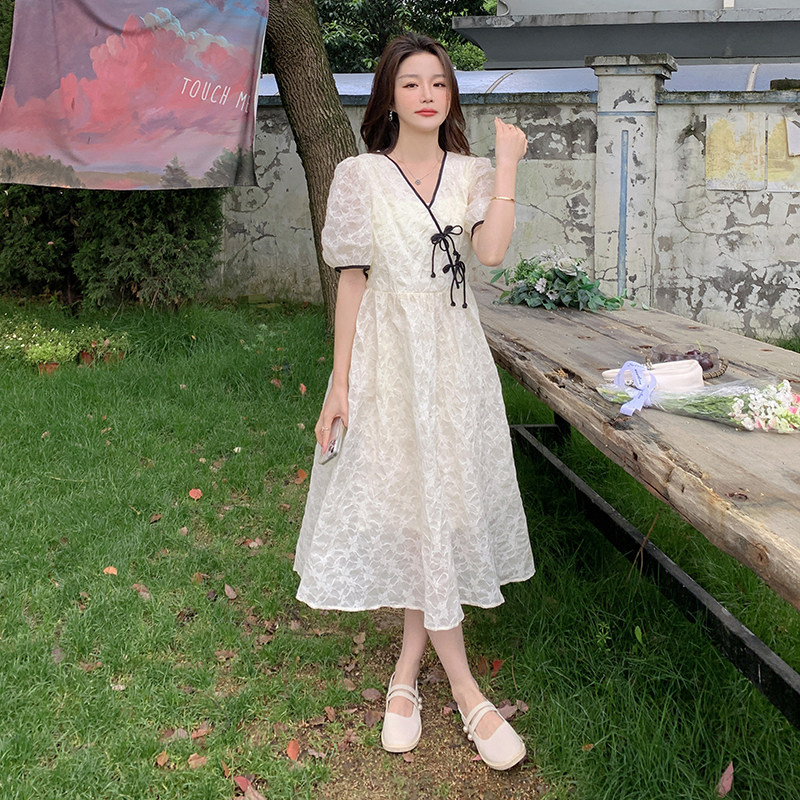 【新款】在做货定制面料风盘扣连衣裙2276-P115-K168,女装连衣裙,乔安迪