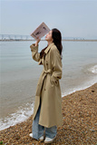 {新品现货}休闲款中长款风衣浙宝126-P150-K218，女装风衣，乔安迪