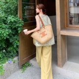 新中式国风流苏提花马甲背心套装女2025夏季气质休闲阔腿裤两件套，女装套装/套裙，乔安迪