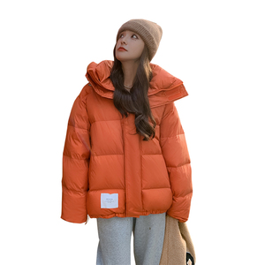 【现货】126-8708-P285-K438 ，90绒连帽贴标短款羽绒服图片