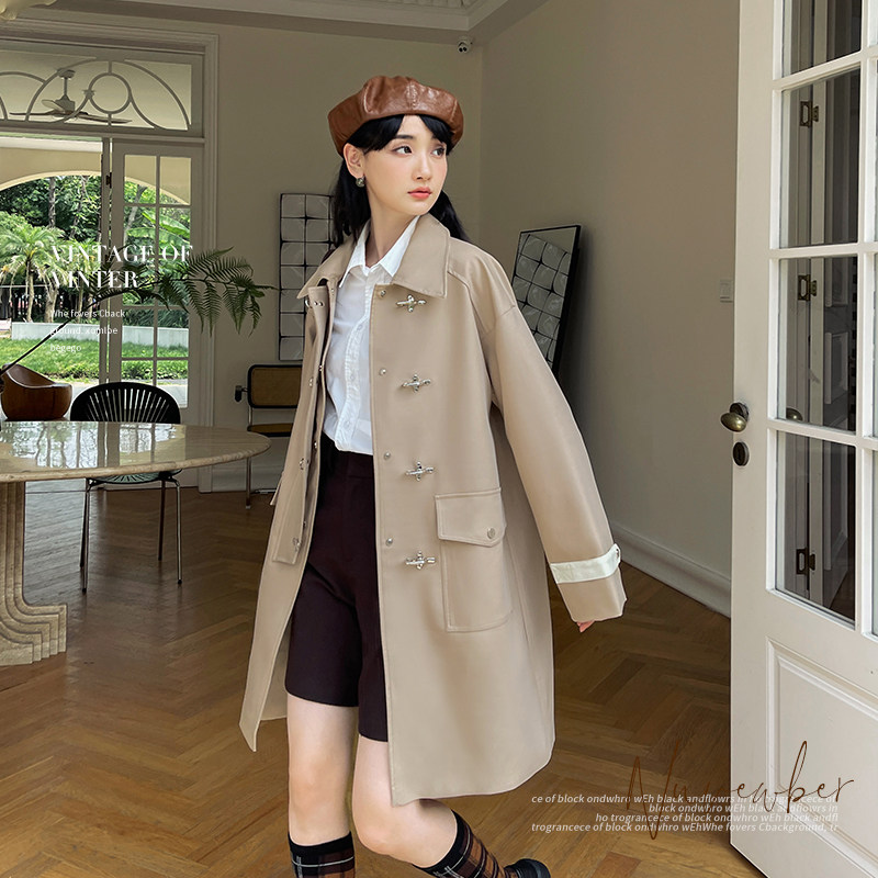 【2022秋款新款】大货已出定制飞机扣风衣8619-P150-K218,女装风衣,乔安迪