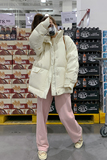 【新款】90绒发泡工艺特殊面料羽绒服8715-P285-K428，女装羽绒服，乔安迪