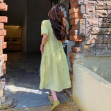 【新品】出货中定制工艺面料连衣裙2271-P105-K158，女装连衣裙，乔安迪