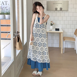 新品，现货5876-P145K218波西米亚镂空长款+背心裙两件套，女装连衣裙，乔安迪