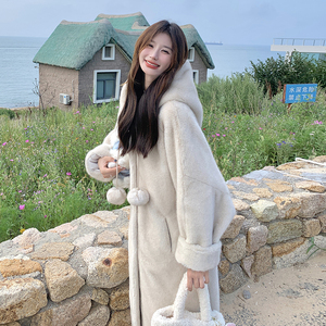 【新款】126-9053 短款P185K278,长款P215K318长短款皮毛一体,女装皮草,乔安迪