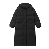【新款已做货】设计黑色长款衣126-8689-P190-K278，女装棉衣/棉服，乔安迪