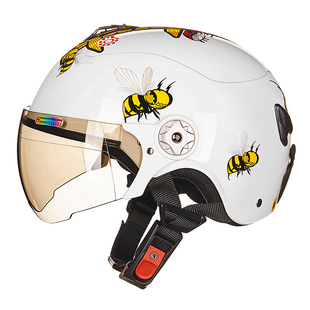 清仓处理瑞狮儿童头盔电动摩托车小孩宝宝安全帽男女夏季 半盔正品