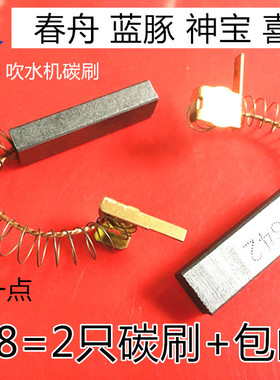 适用蓝豚吹水机吸尘器电机碳刷春舟合发神宝LT-1090A CS2400 2300