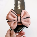 Детские летние нескользящие тапочки, пляжная обувь с бантиком, слайдеры для принцессы, мягкая подошва