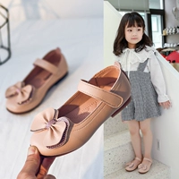 Девочки кожаные туфли 2024 весна и осенью новая кожаная маленькая девочка мягкая -ботт -одиночная обувь одиночная обувь детская принцесса обувь