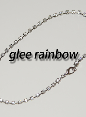 闪亮项圈GLeerainbow金属钻