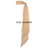 Glee BASIC真丝卡其超薄蚕丝长丝巾围巾 rainbow