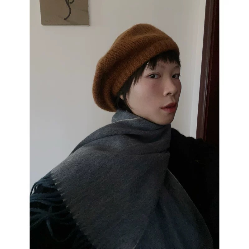 羊毛·休闲中性秋冬圆贝雷帽