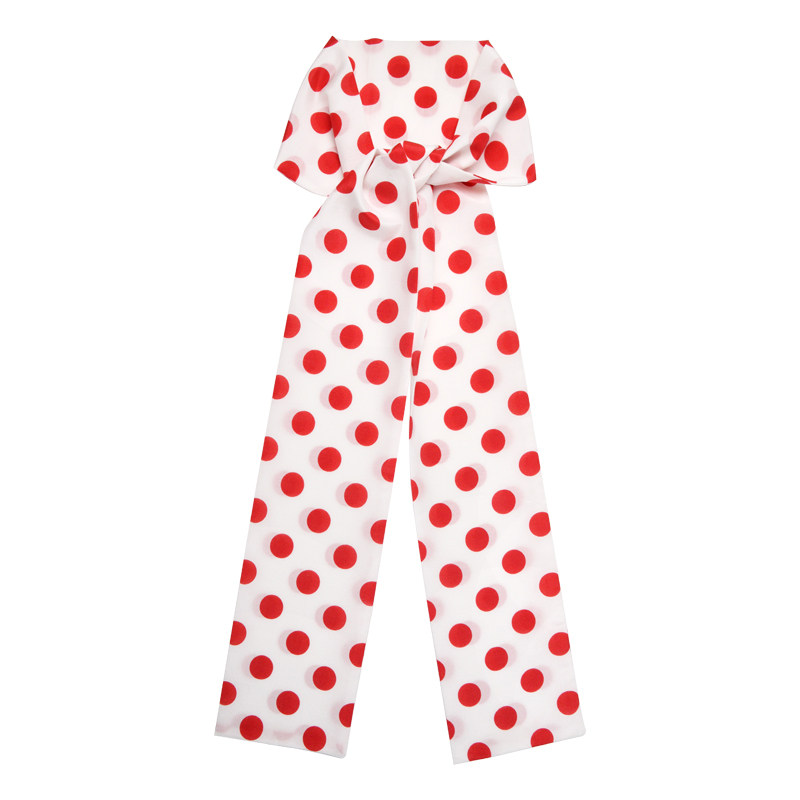 四季波点日韩中性大波点丝巾