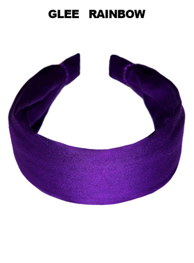 GLEE RAINBOW紫色真丝羊毛发箍头饰