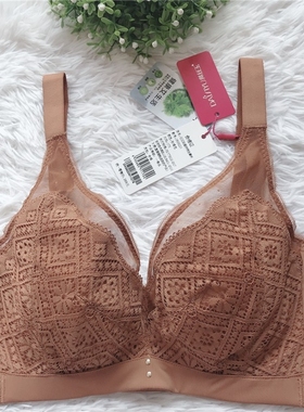 戴丝玉正品新款女内衣记忆钛圈拼棉大码CDE全罩杯薄文胸罩DW26223