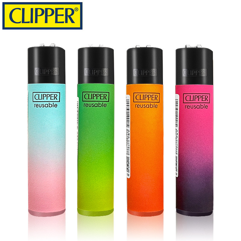 clipper可利福一次性打火机可充气男士火石砂轮式滑轮气体打火机