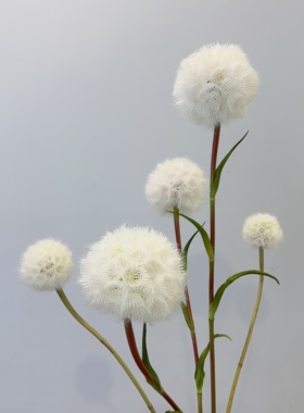 留夏仿真大号蒲公英仿真花假花花束花艺插花摆设家居客厅室内餐桌