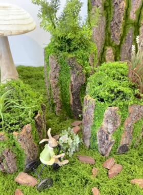 苔藓花盆装饰造景布景素材可插花
